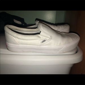 White slip one vans